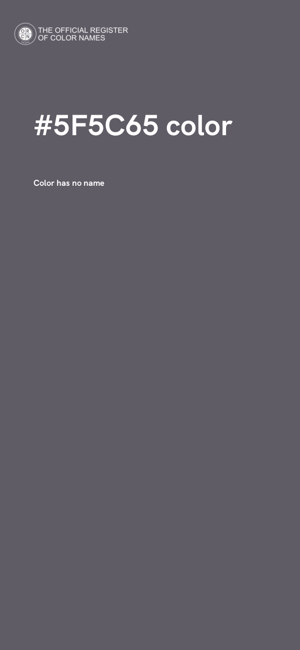#5F5C65 color image