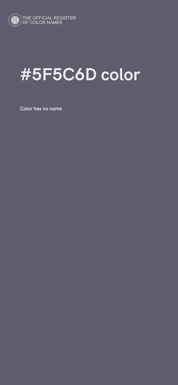 #5F5C6D color image