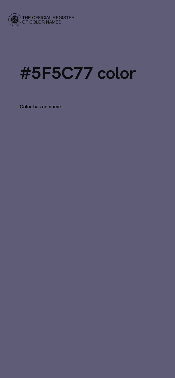 #5F5C77 color image