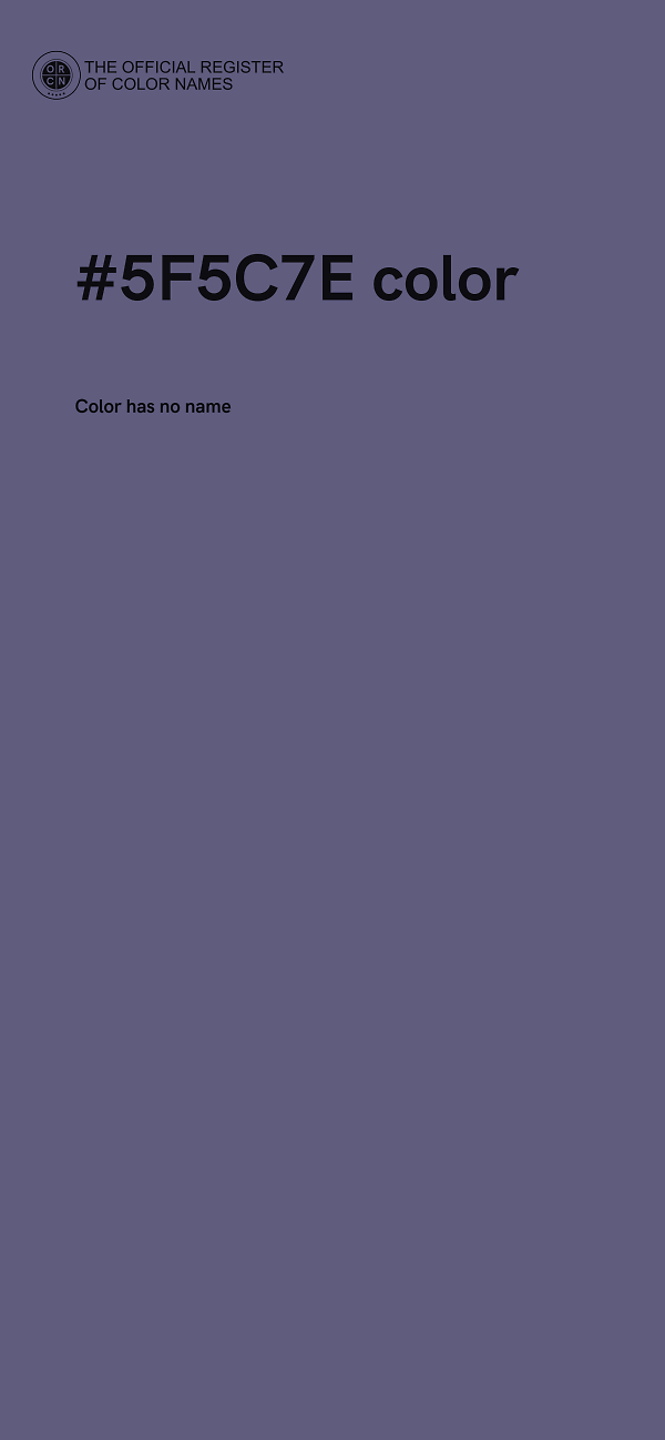 #5F5C7E color image