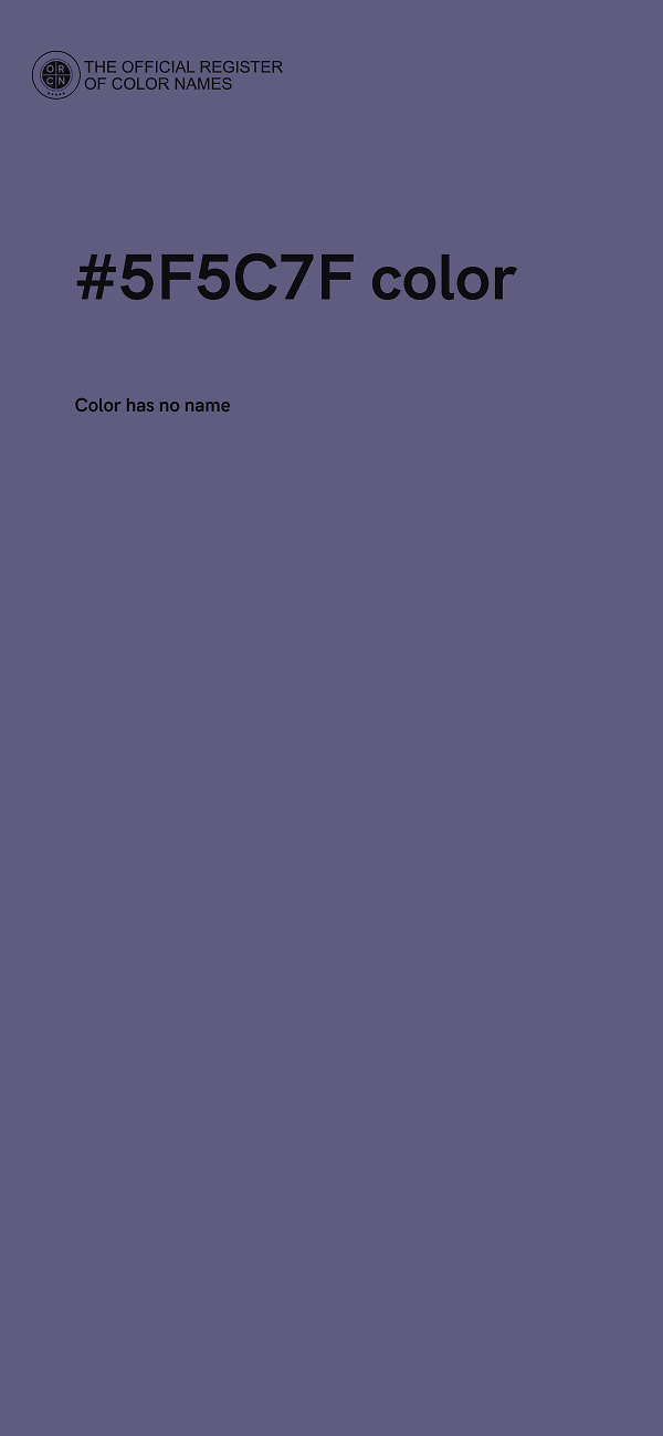 #5F5C7F color image