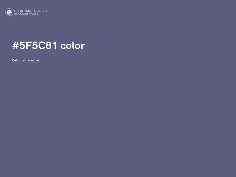 #5F5C81 color image