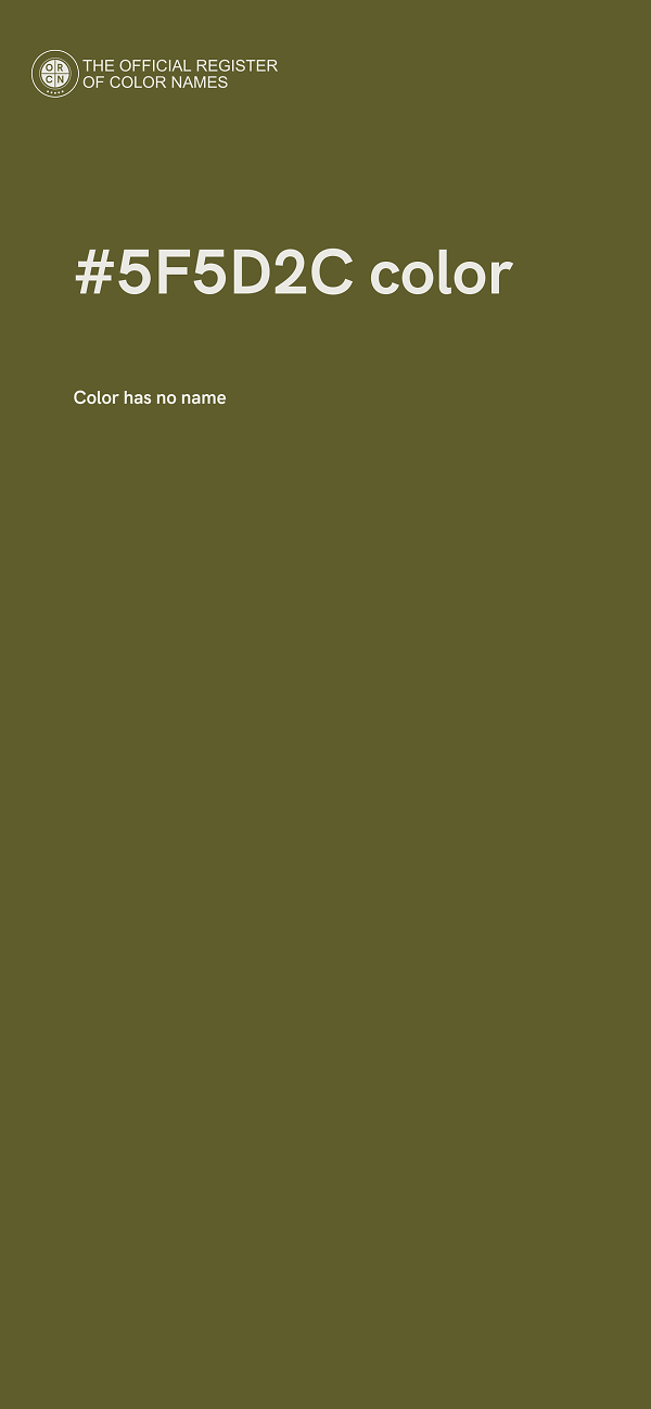 #5F5D2C color image