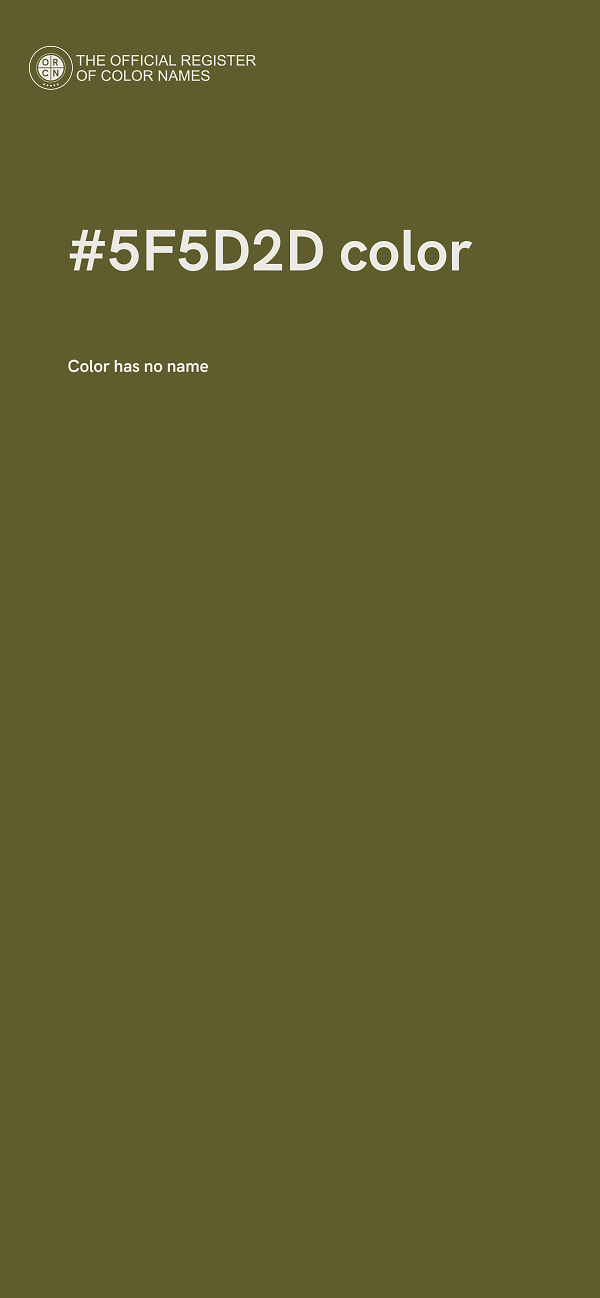 #5F5D2D color image