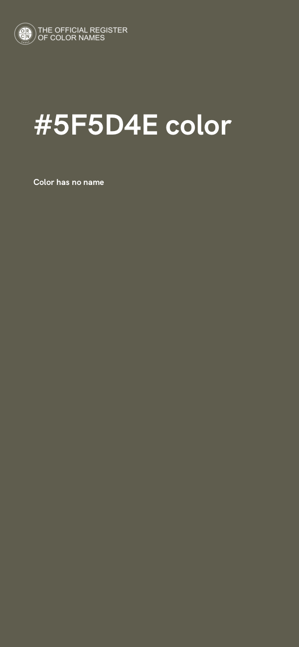 #5F5D4E color image