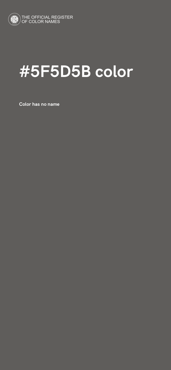 #5F5D5B color image