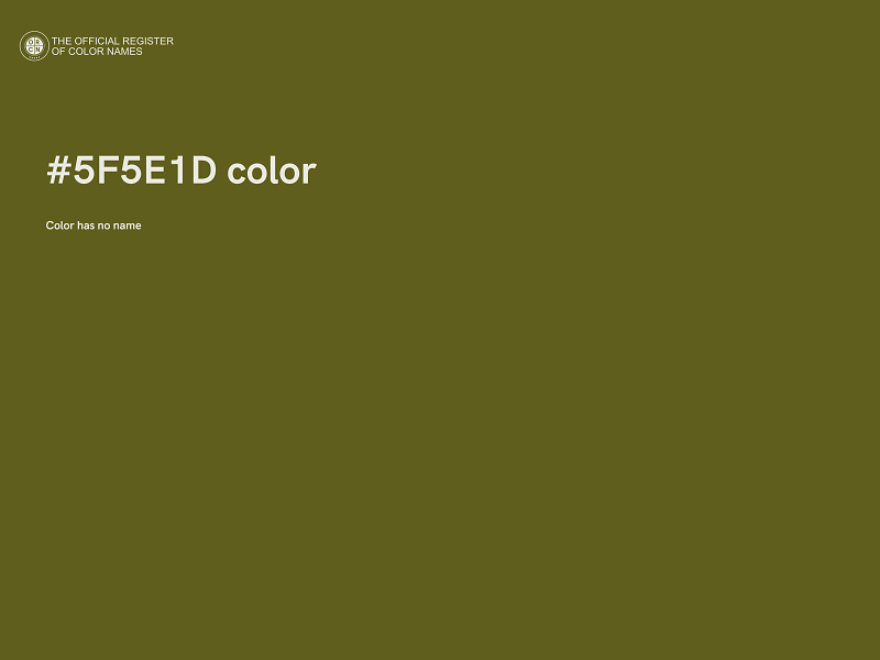 #5F5E1D color image