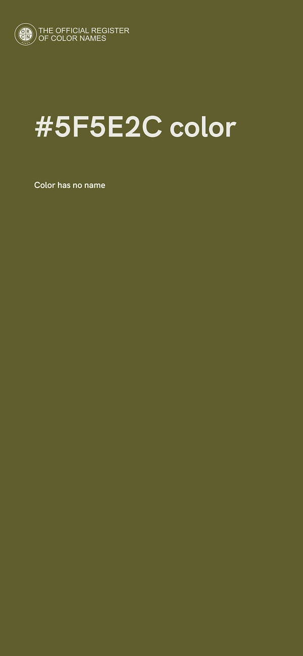 #5F5E2C color image