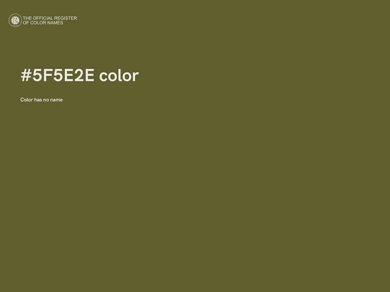 #5F5E2E color image