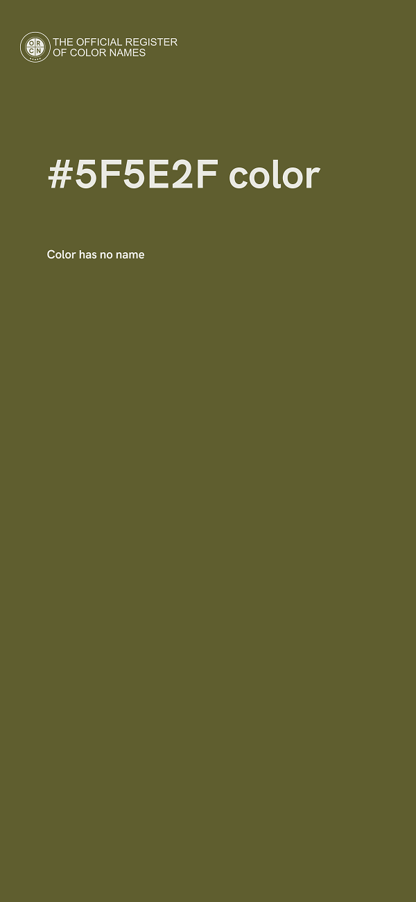 #5F5E2F color image