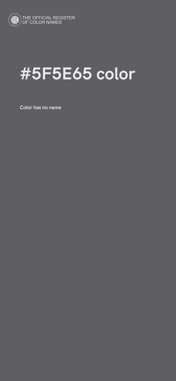 #5F5E65 color image