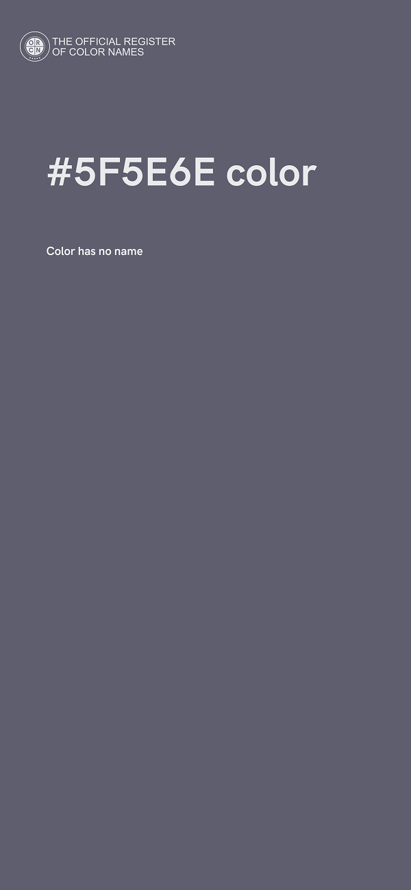 #5F5E6E color image