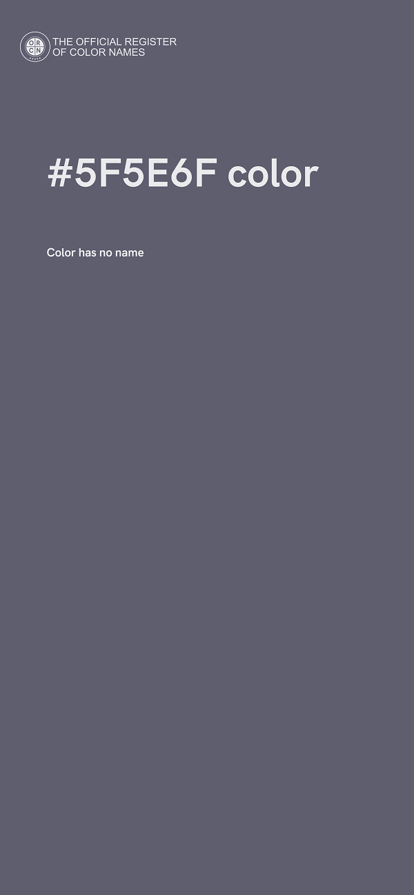 #5F5E6F color image