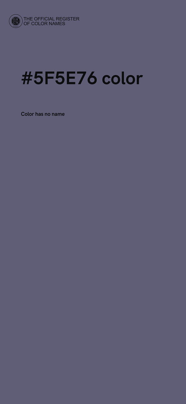 #5F5E76 color image