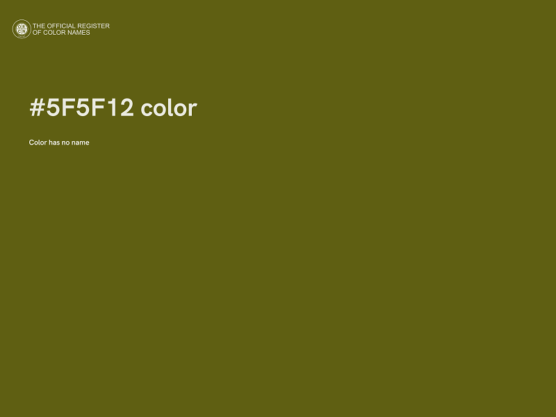 #5F5F12 color image