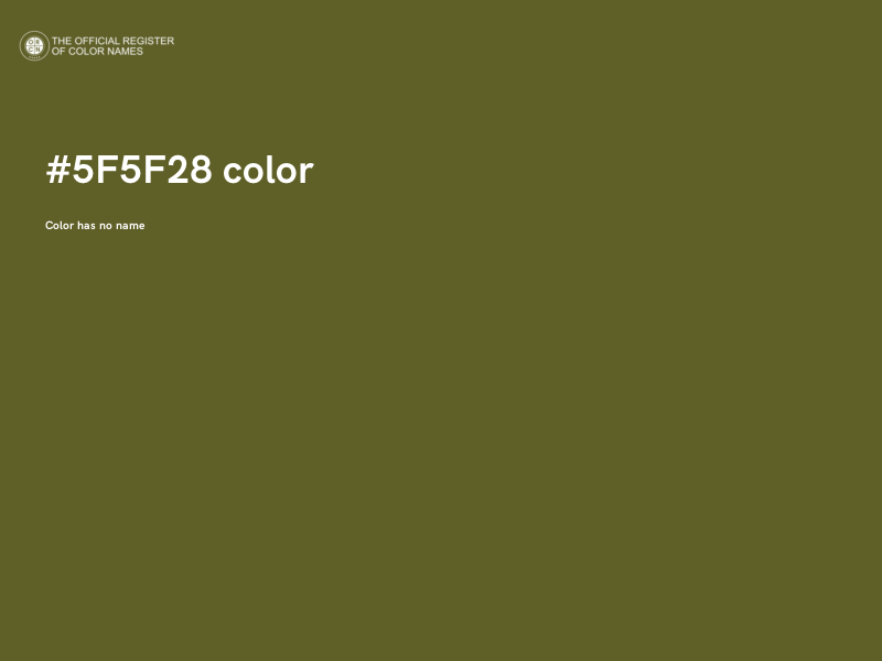 #5F5F28 color image