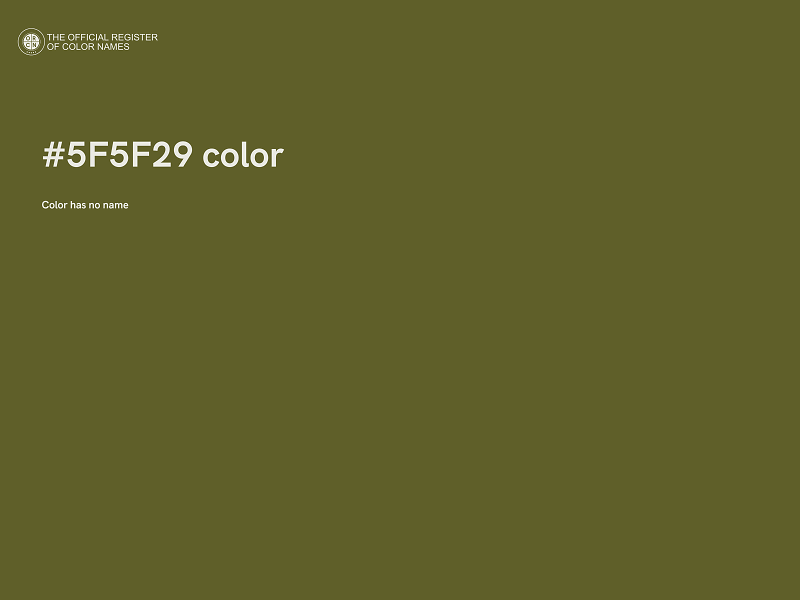 #5F5F29 color image