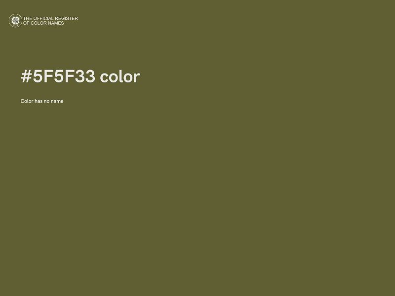 #5F5F33 color image