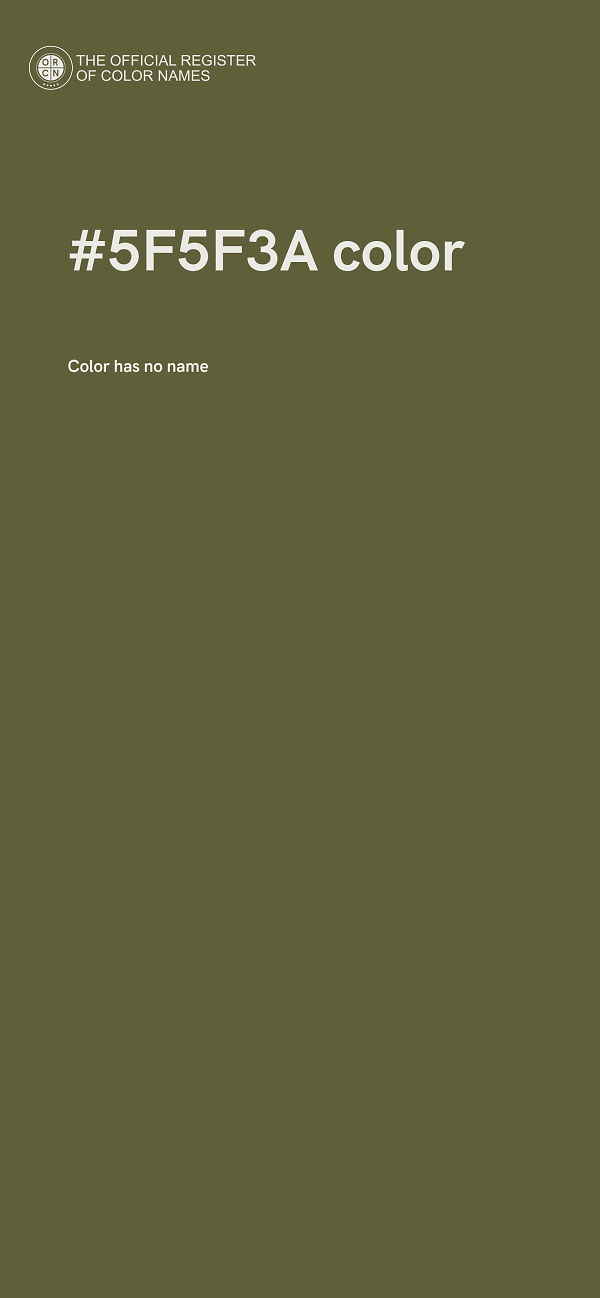 #5F5F3A color image