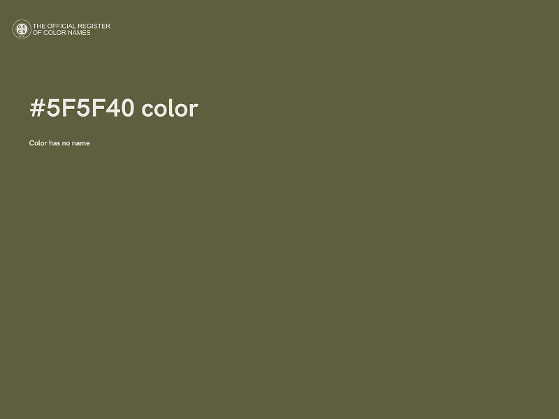 #5F5F40 color image