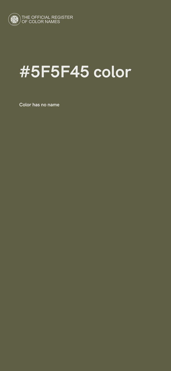 #5F5F45 color image