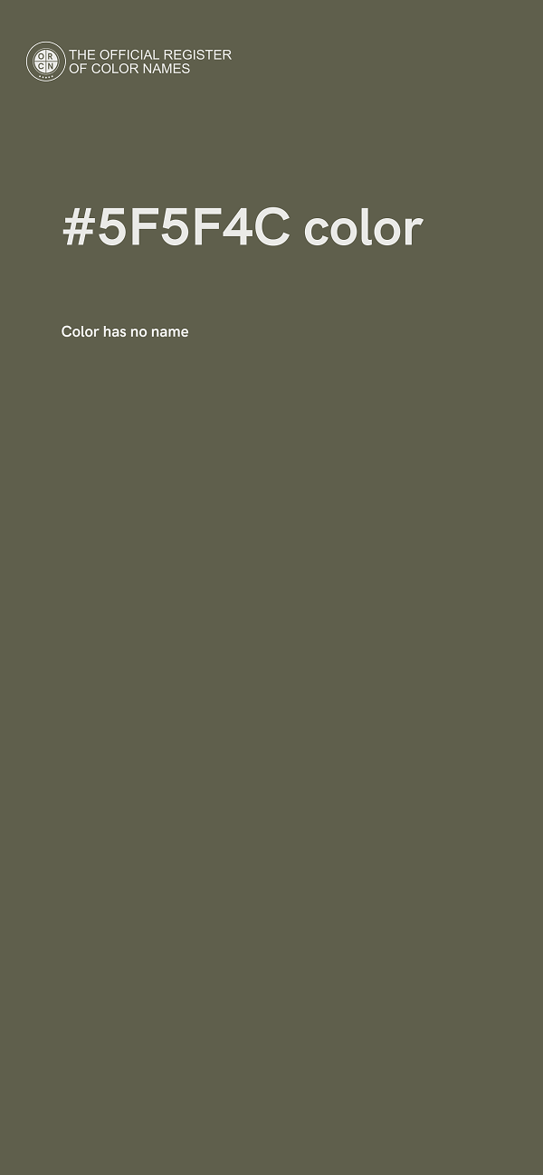 #5F5F4C color image