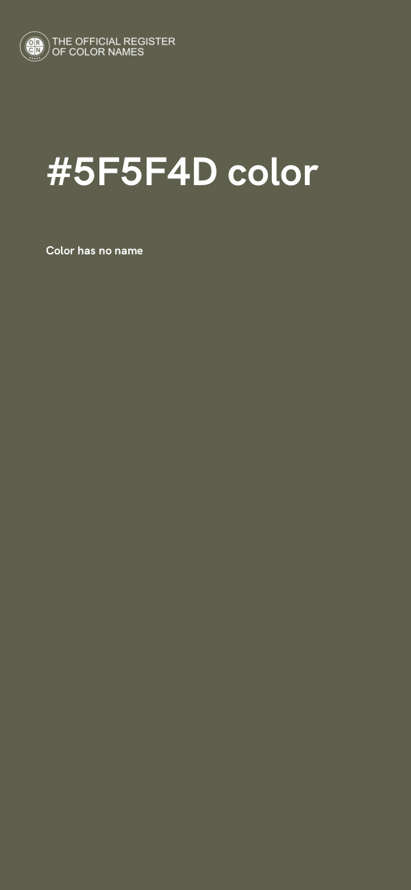 #5F5F4D color image