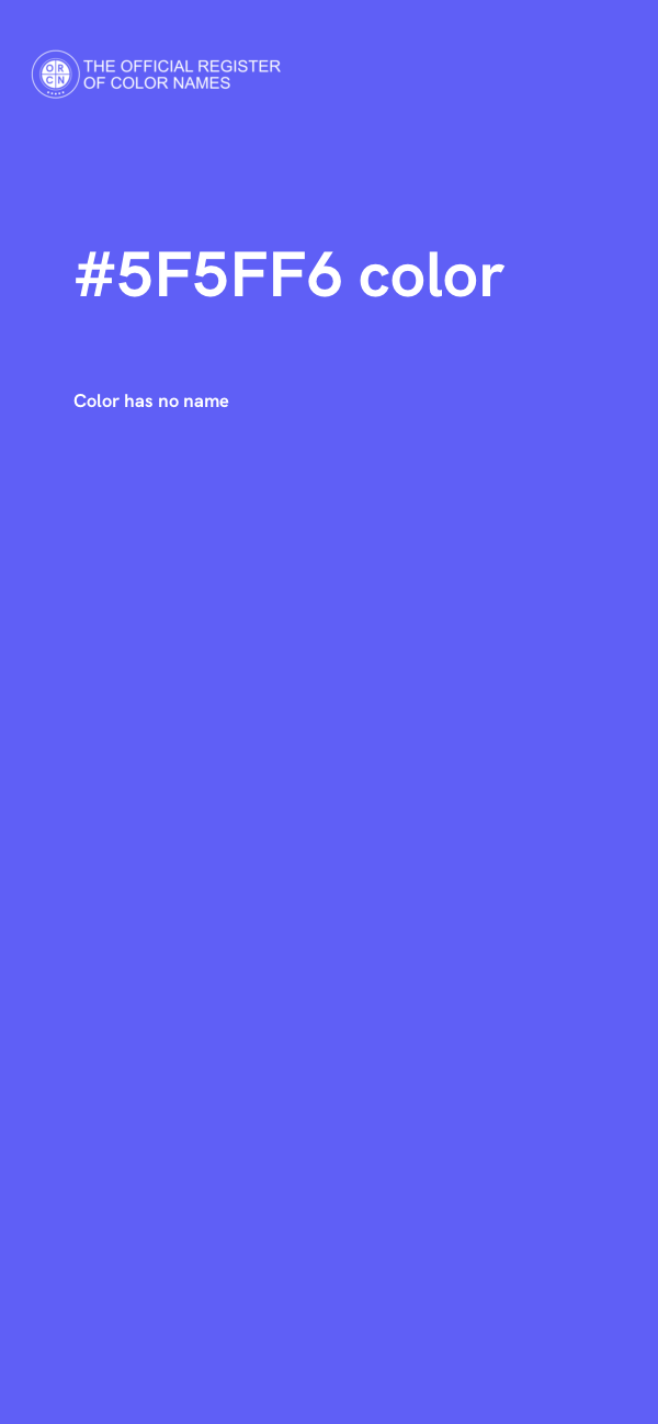 #5F5FF6 color image