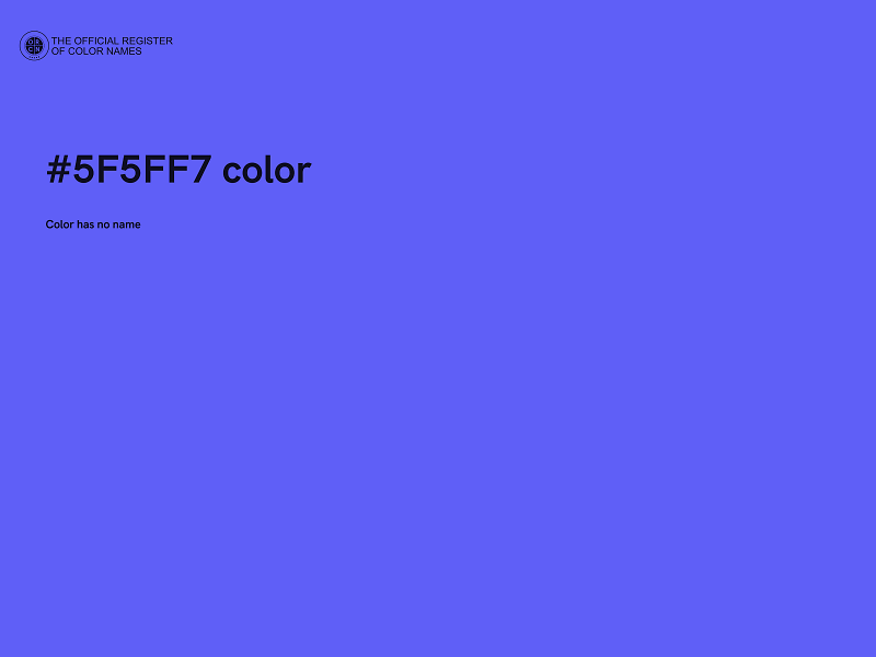 #5F5FF7 color image