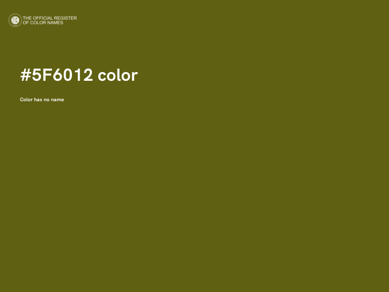 #5F6012 color image