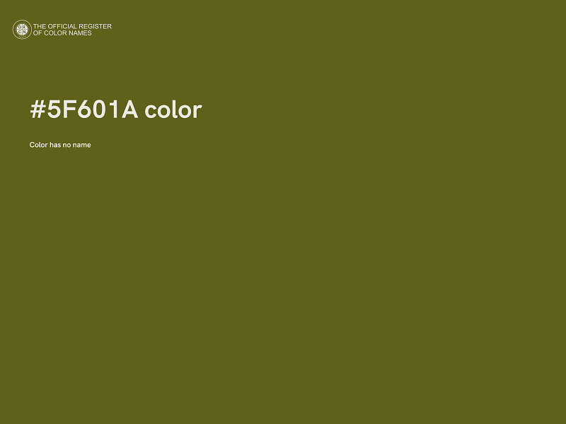 #5F601A color image