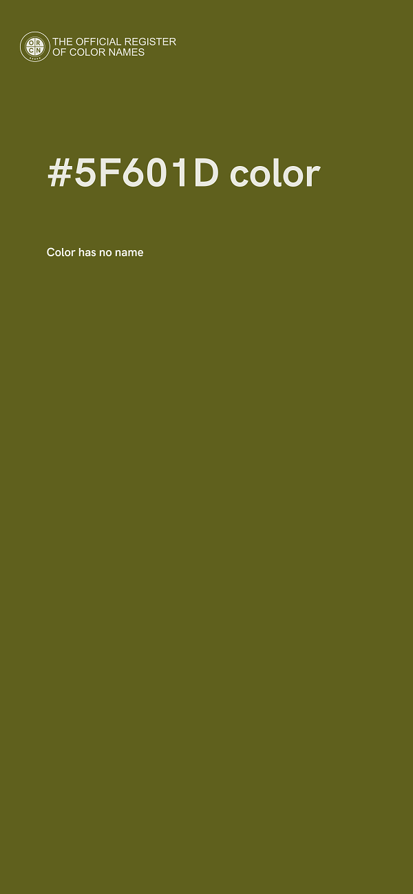 #5F601D color image