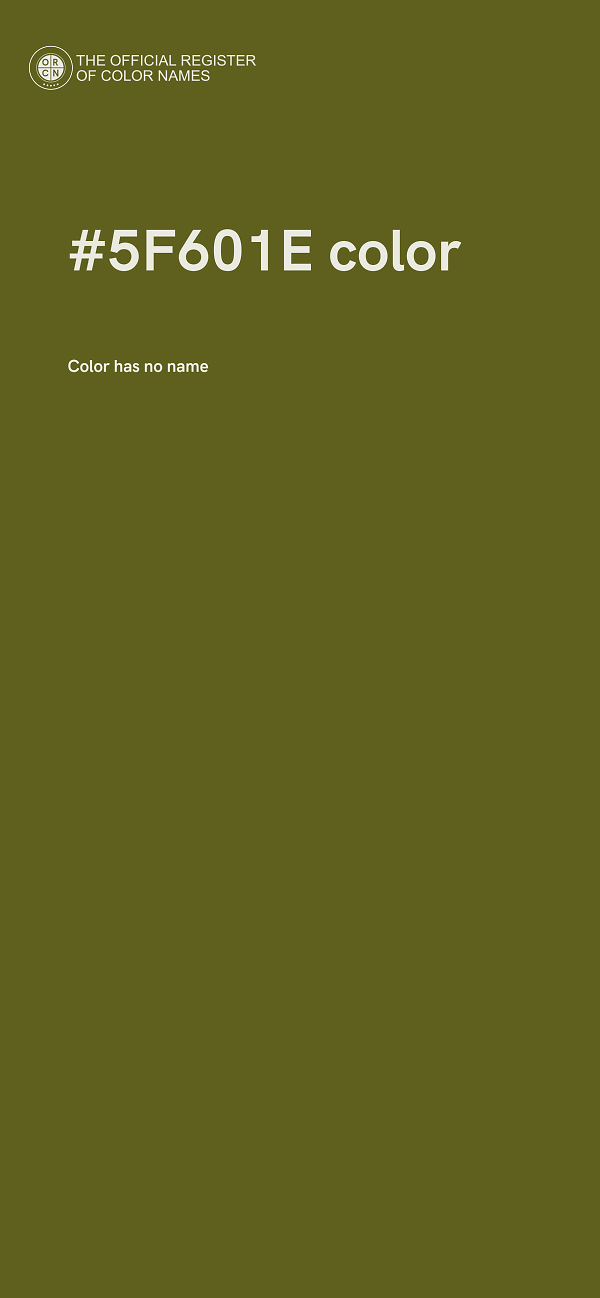 #5F601E color image