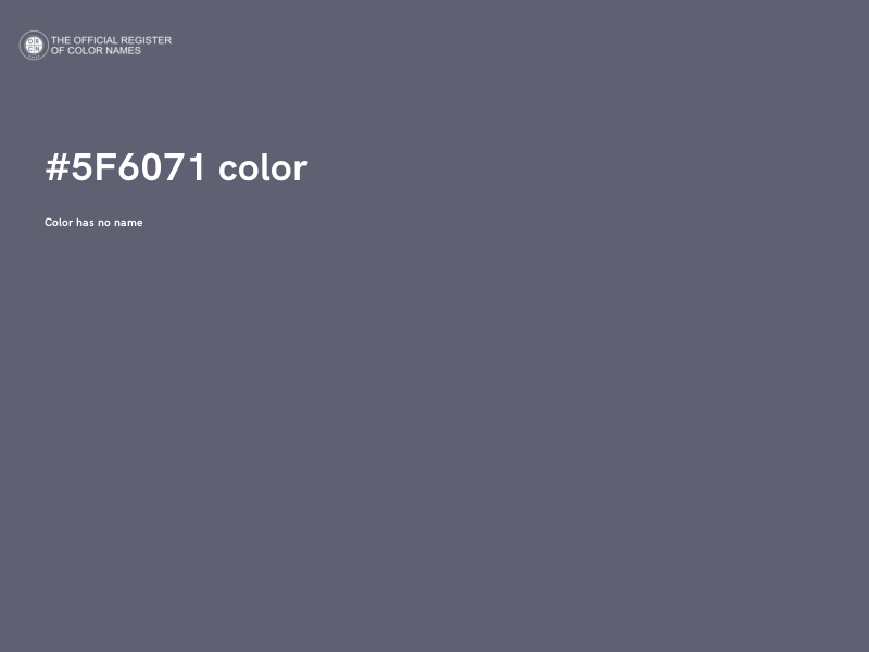 #5F6071 color image