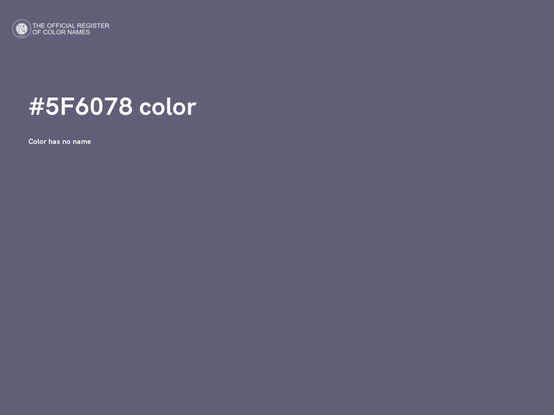 #5F6078 color image