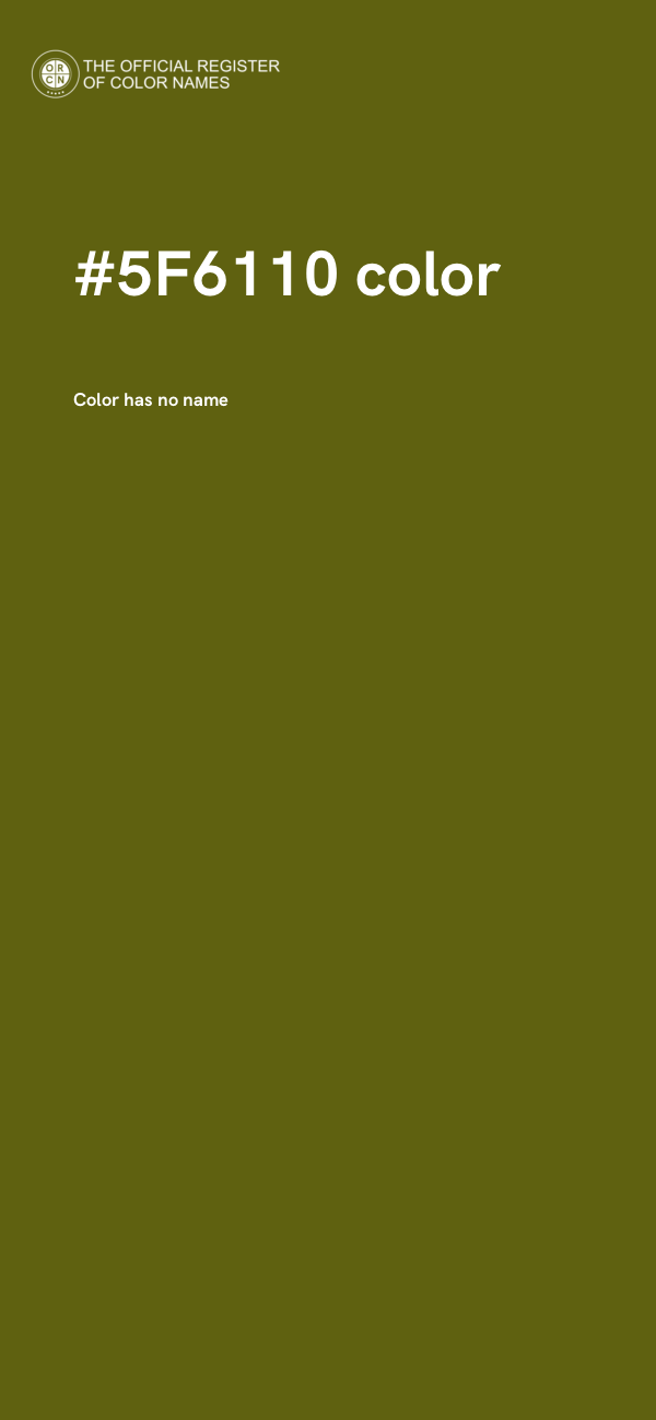 #5F6110 color image