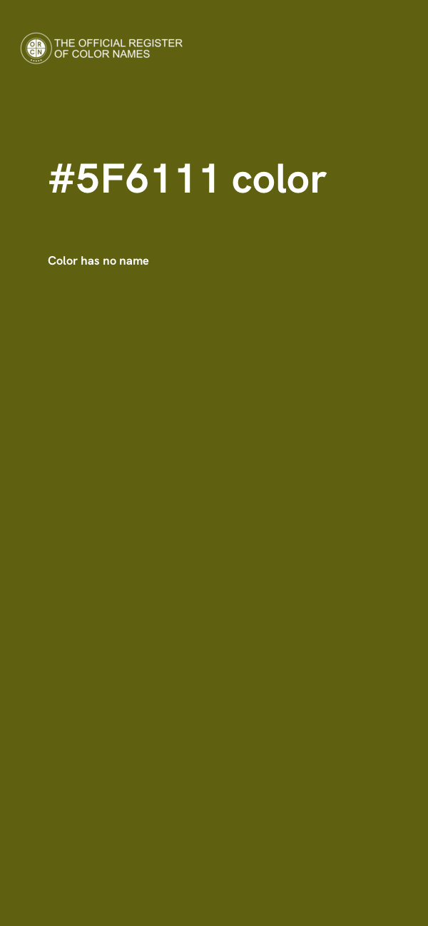 #5F6111 color image