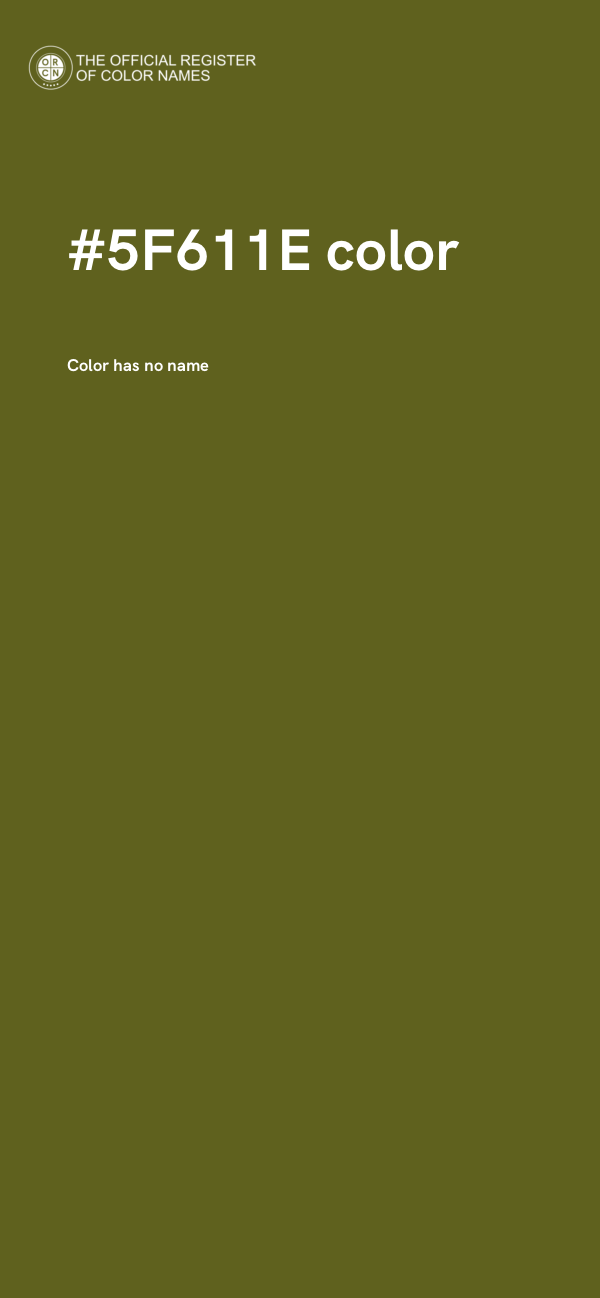#5F611E color image