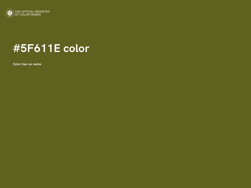 #5F611E color image