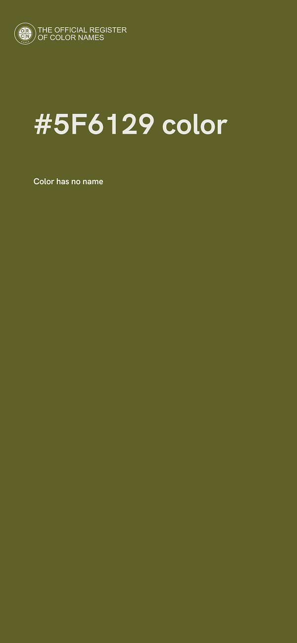 #5F6129 color image