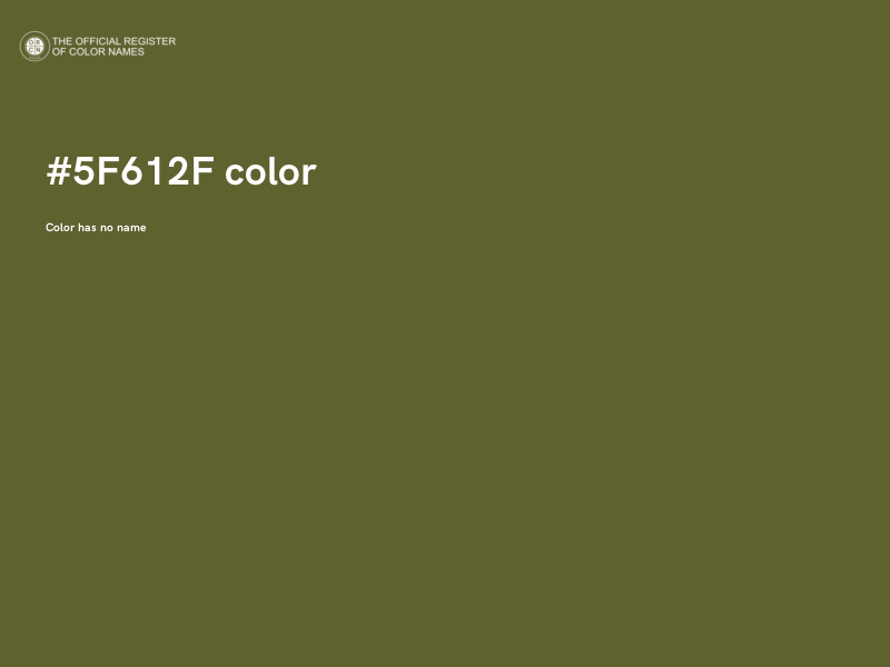 #5F612F color image