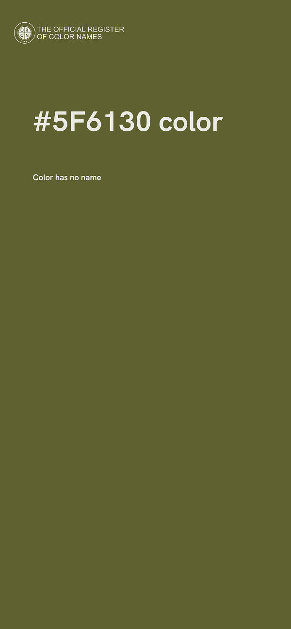 #5F6130 color image