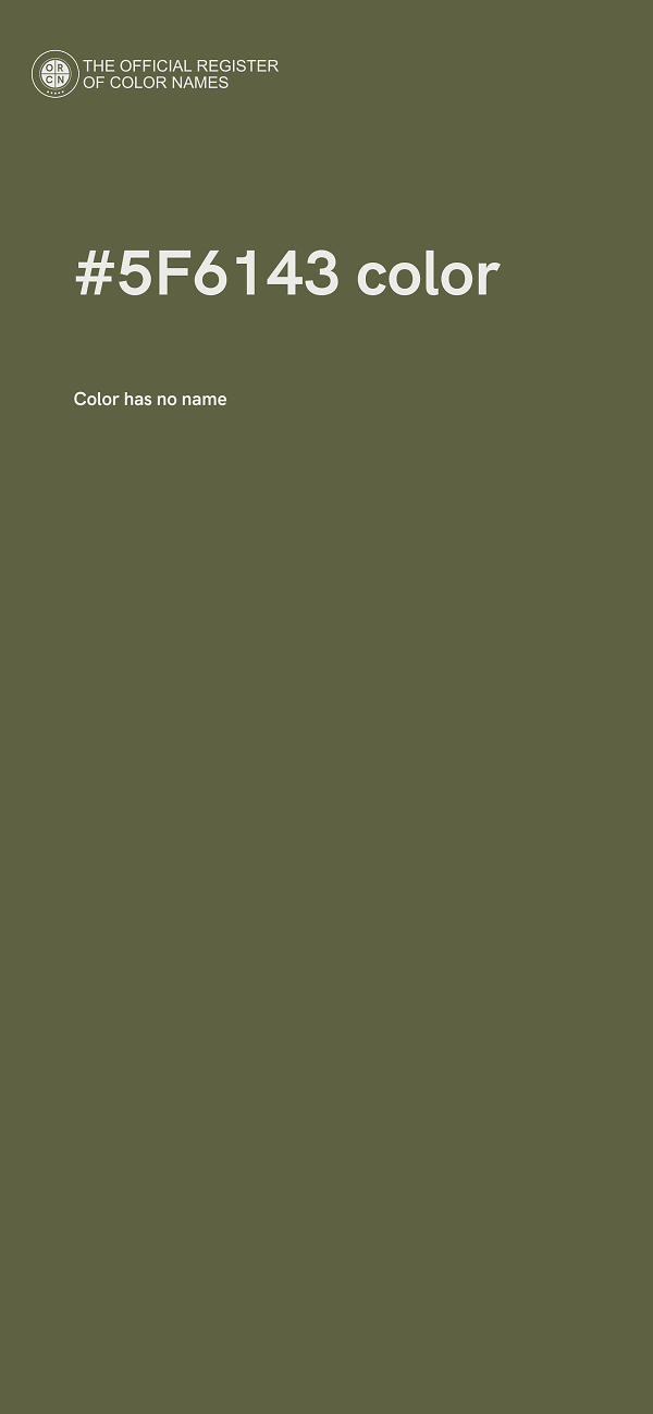 #5F6143 color image