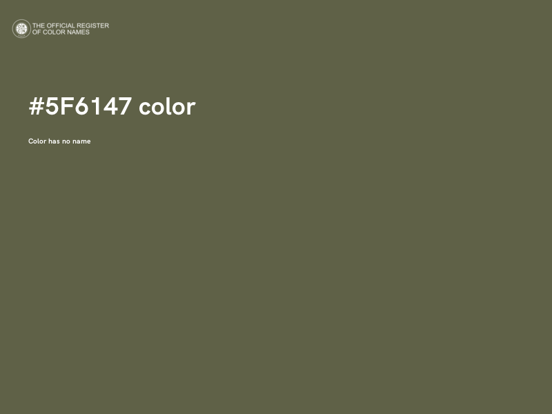 #5F6147 color image