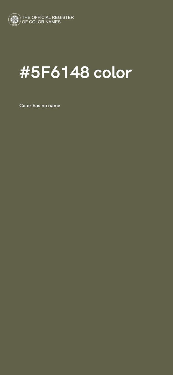 #5F6148 color image
