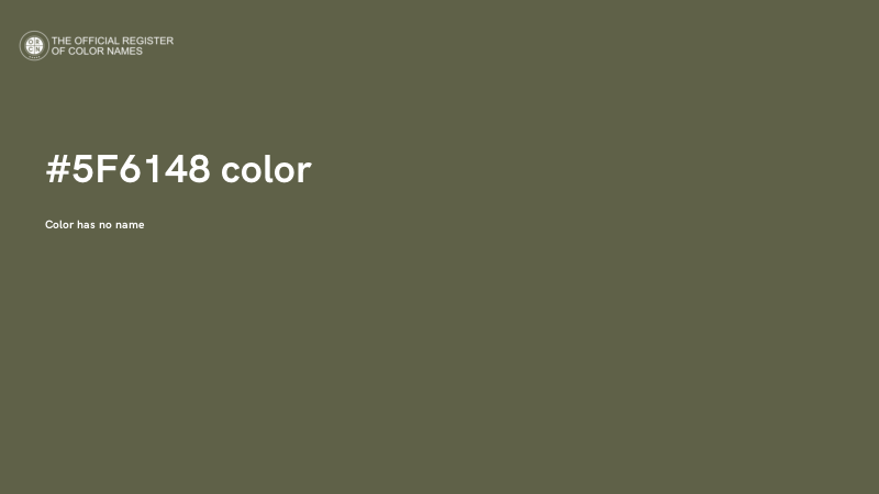 #5F6148 color image