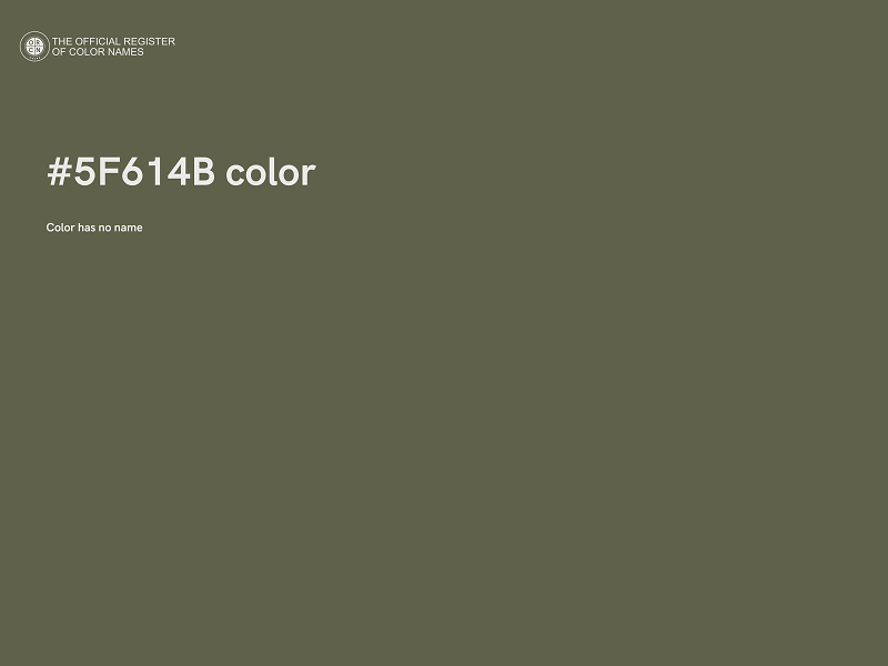 #5F614B color image