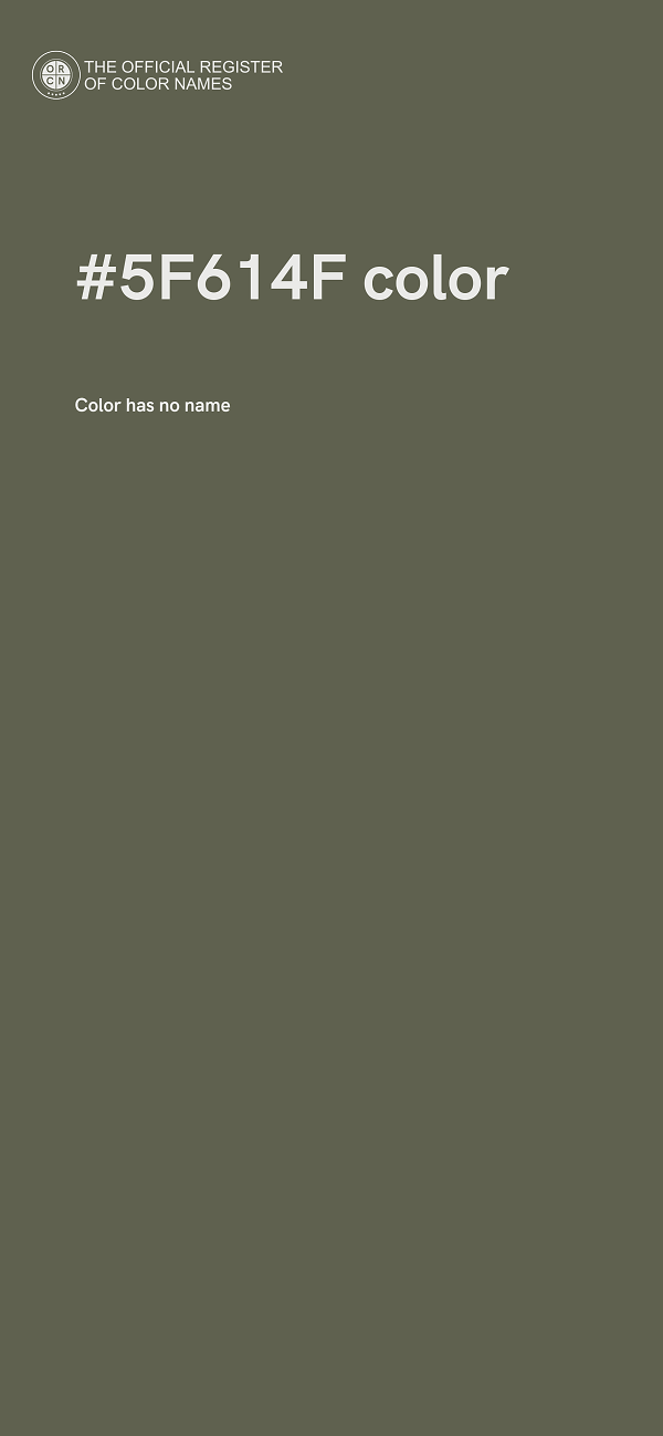 #5F614F color image