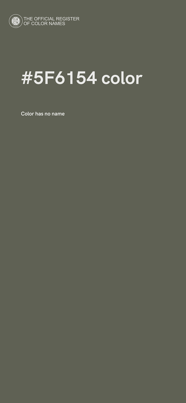 #5F6154 color image