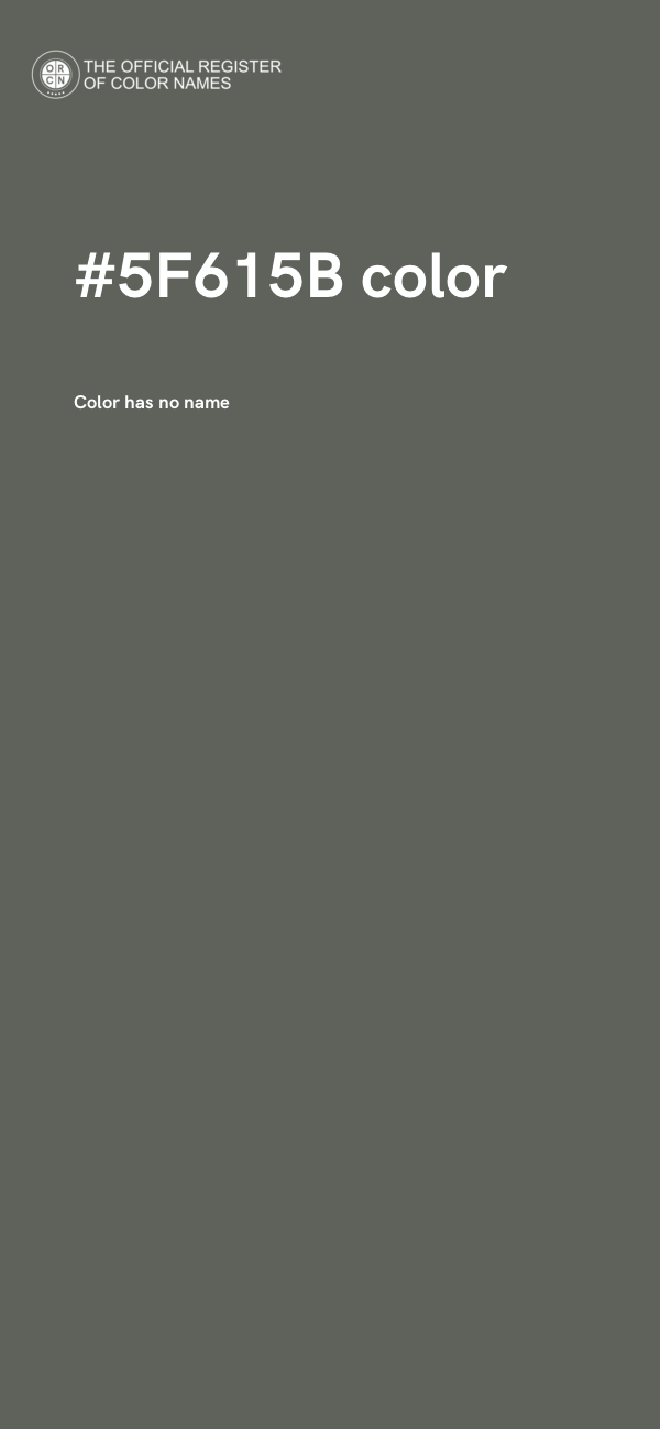#5F615B color image